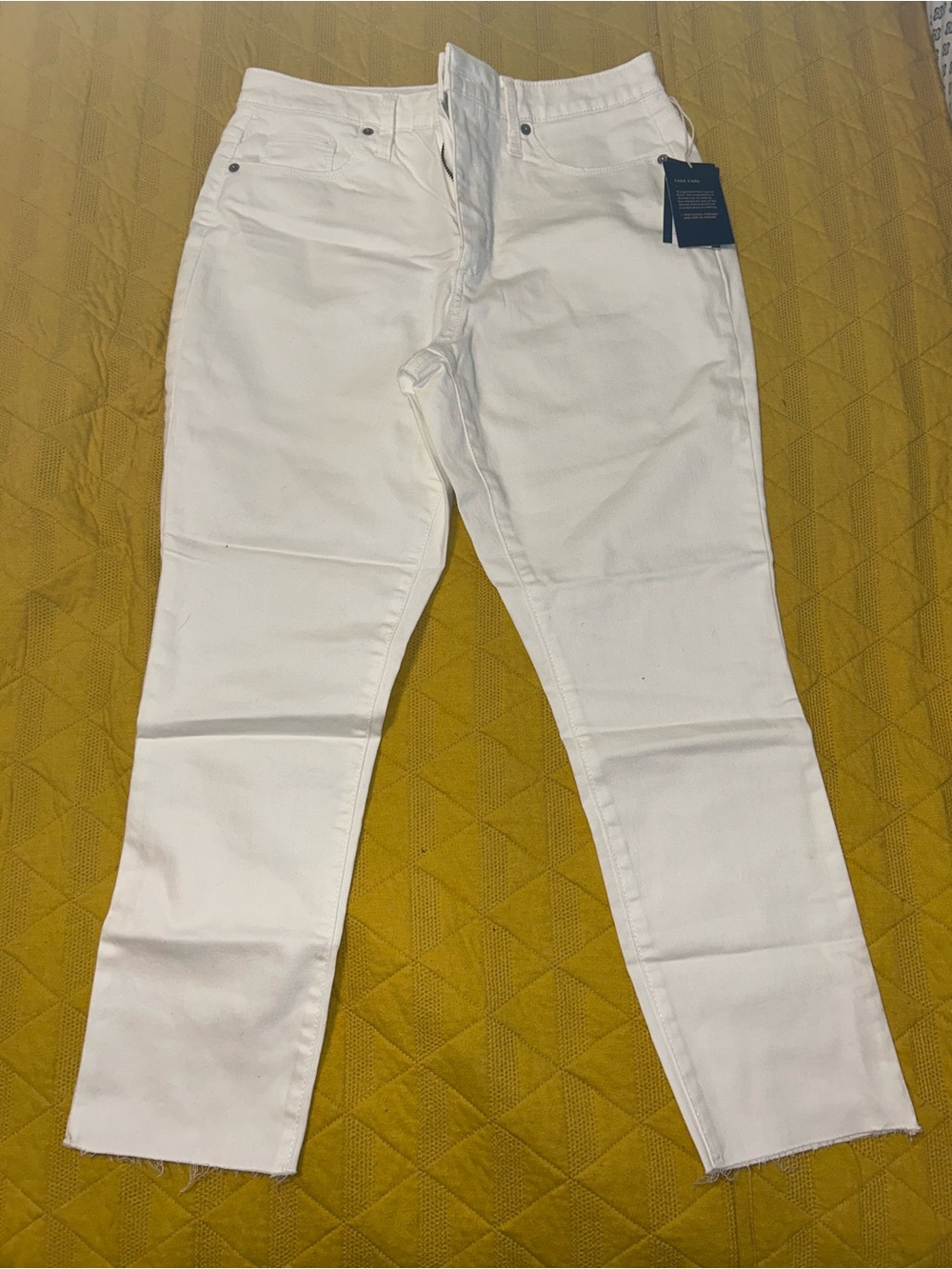 Women’s universal thread white high-rise skinny jeans, size 10/30R-NEW WITH TAGS